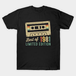 Best of 1981 Cool 42 Year Old T-Shirt